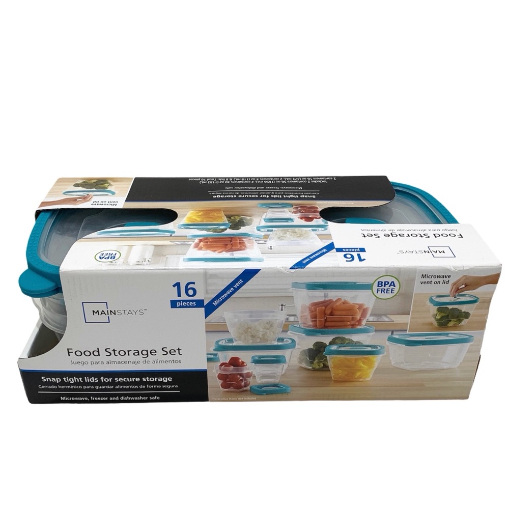 Mainstays 16 Piece Food Storage Set - Picture 2 of 6